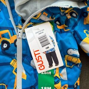 Construction Patterned Snow/Rain Suit